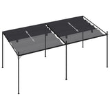 vidaXL Prieel met uittrekbaar dak 600x300x233 cm antracietkleurig