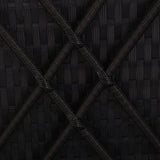 vidaXL 3-Piece Sun Lounger Set with Tea Table Poly Rattan Black