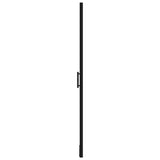 vidaXL Shower Door 81x195 cm Tempered Glass Black