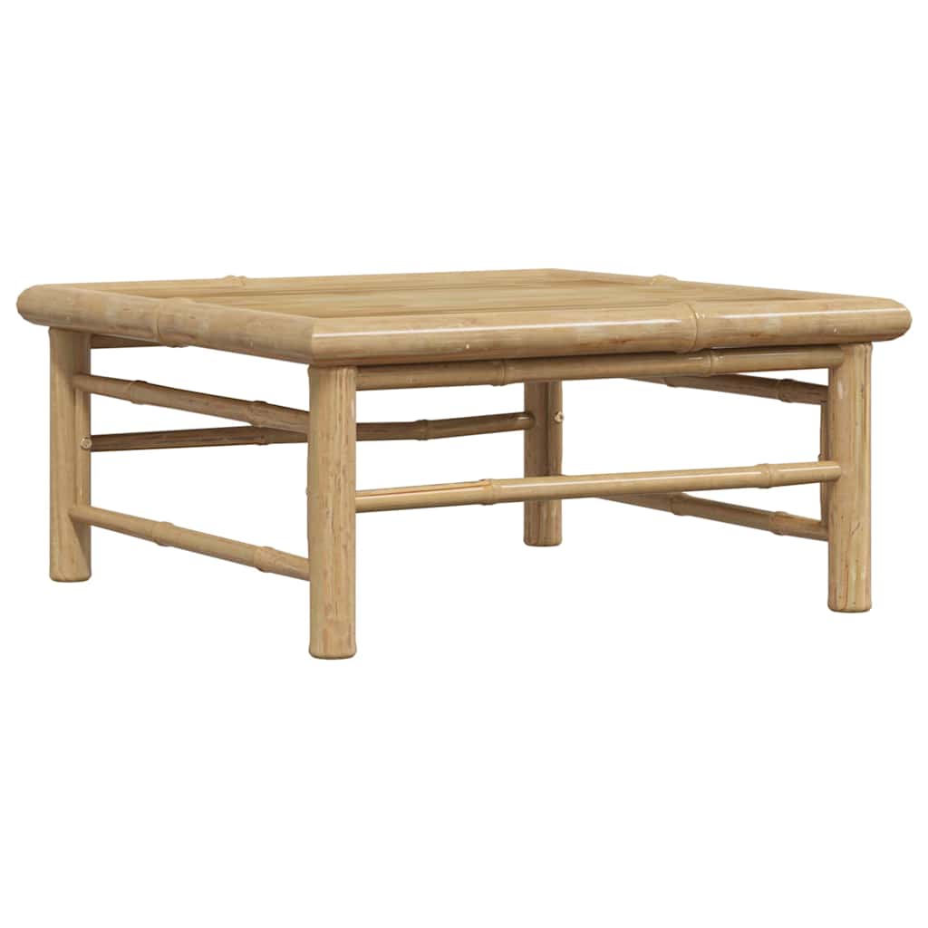 vidaXL 3-delige Loungeset met crèmewitte kussens bamboe