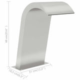 vidaXL Pool Fountain 50x30x60 cm stainless steel 304