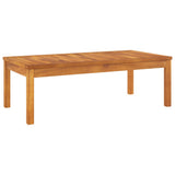 vidaXL 4-Piece Lounge Set with Cushions Solid Acacia Wood Cream