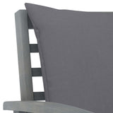vidaXL 5-piece Lounge Set with Cushions Solid Acacia Wood Grey