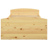 vidaXL Bedframe met 2 lades massief grenenhout 90x200 cm