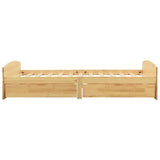 vidaXL Bedframe met 2 lades massief grenenhout 90x200 cm