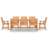 vidaXL 7-piece Garden Dining Set Solid Acacia Wood