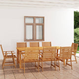 vidaXL 7-piece Garden Dining Set Solid Acacia Wood