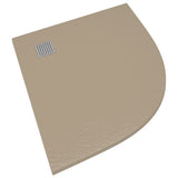 vidaXL Douchebak 90x90 cm SMC bruin