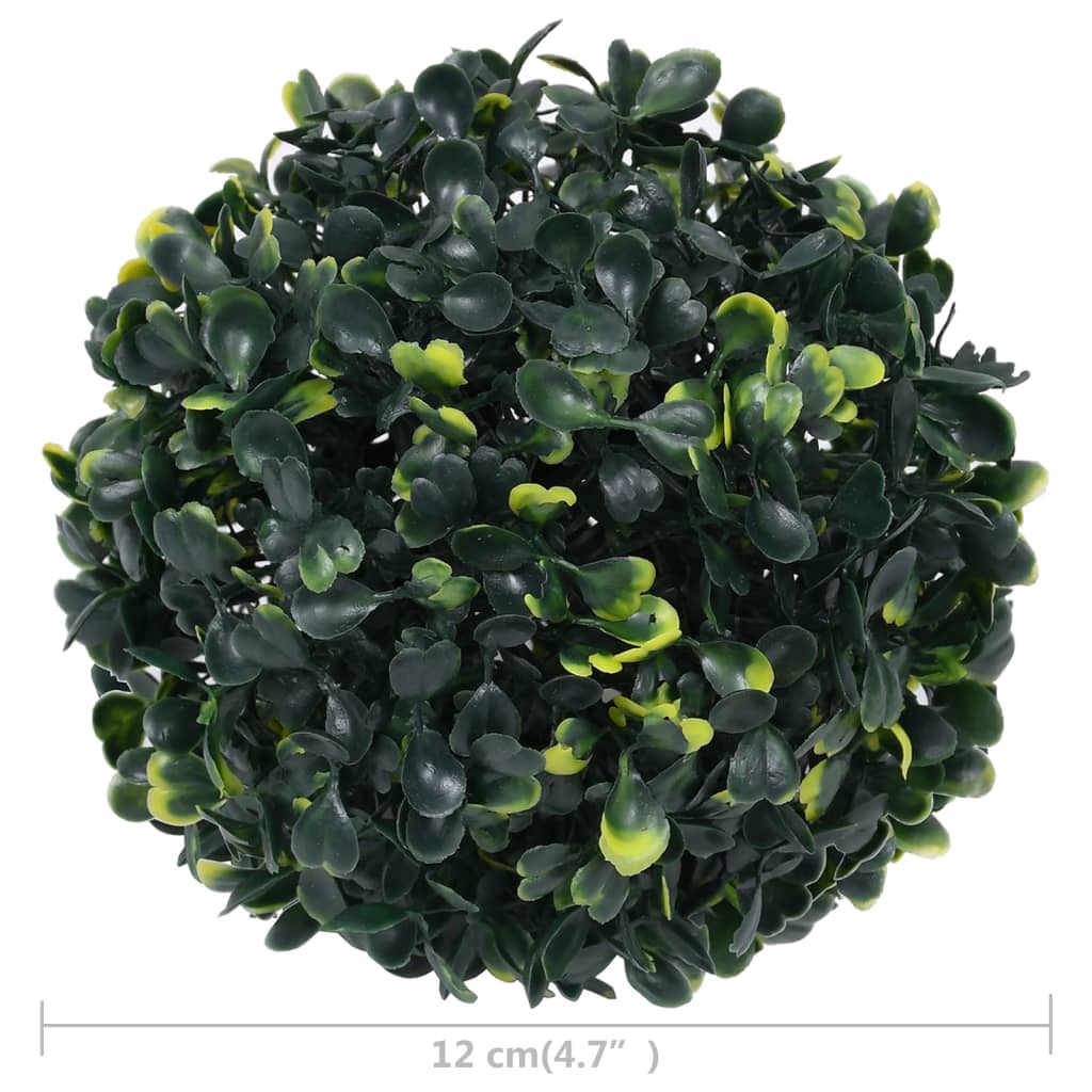 vidaXL Kunstbuxusbollen 4 st 12 cm