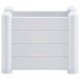 vidaXL Plantenbak verhoogd 43x43x35 cm PP wit