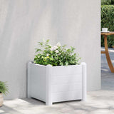 vidaXL Plantenbak verhoogd 43x43x35 cm PP wit