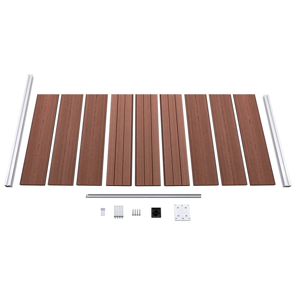 vidaXL Fence Panel 95x186 cm HKC brown