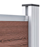 vidaXL Fence Panel 95x186 cm HKC brown