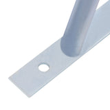 vidaXL Fence Post Support Brackets 2 pcs Galvanized Steel