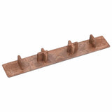 vidaXL Terrace Cover Caps 10 pcs plastic brown