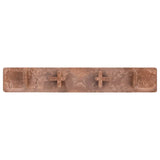 vidaXL Terrace Cover Caps 10 pcs plastic brown