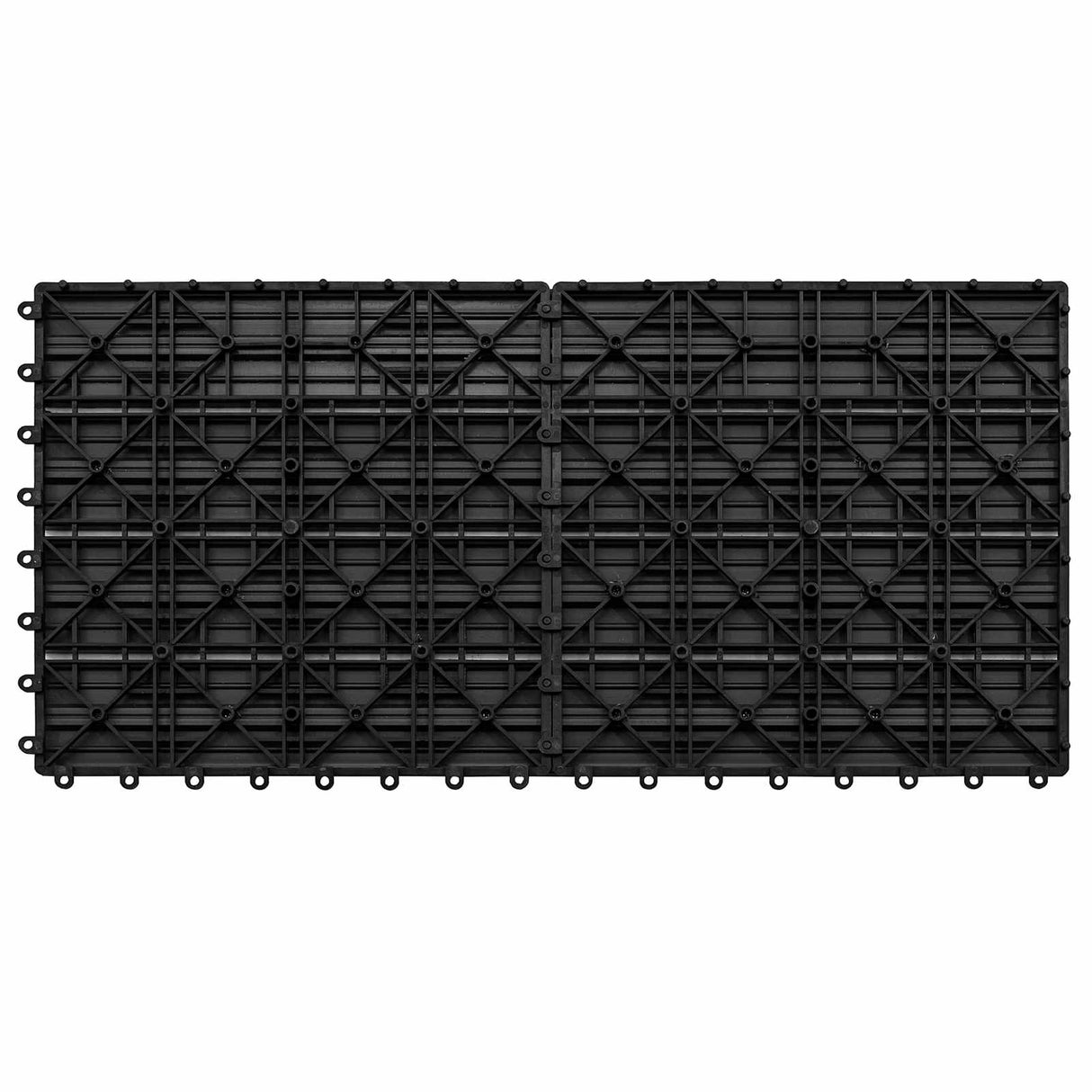 vidaXL Dalles de terrasse 6 pcs Noir 60 x 30 cm WPC