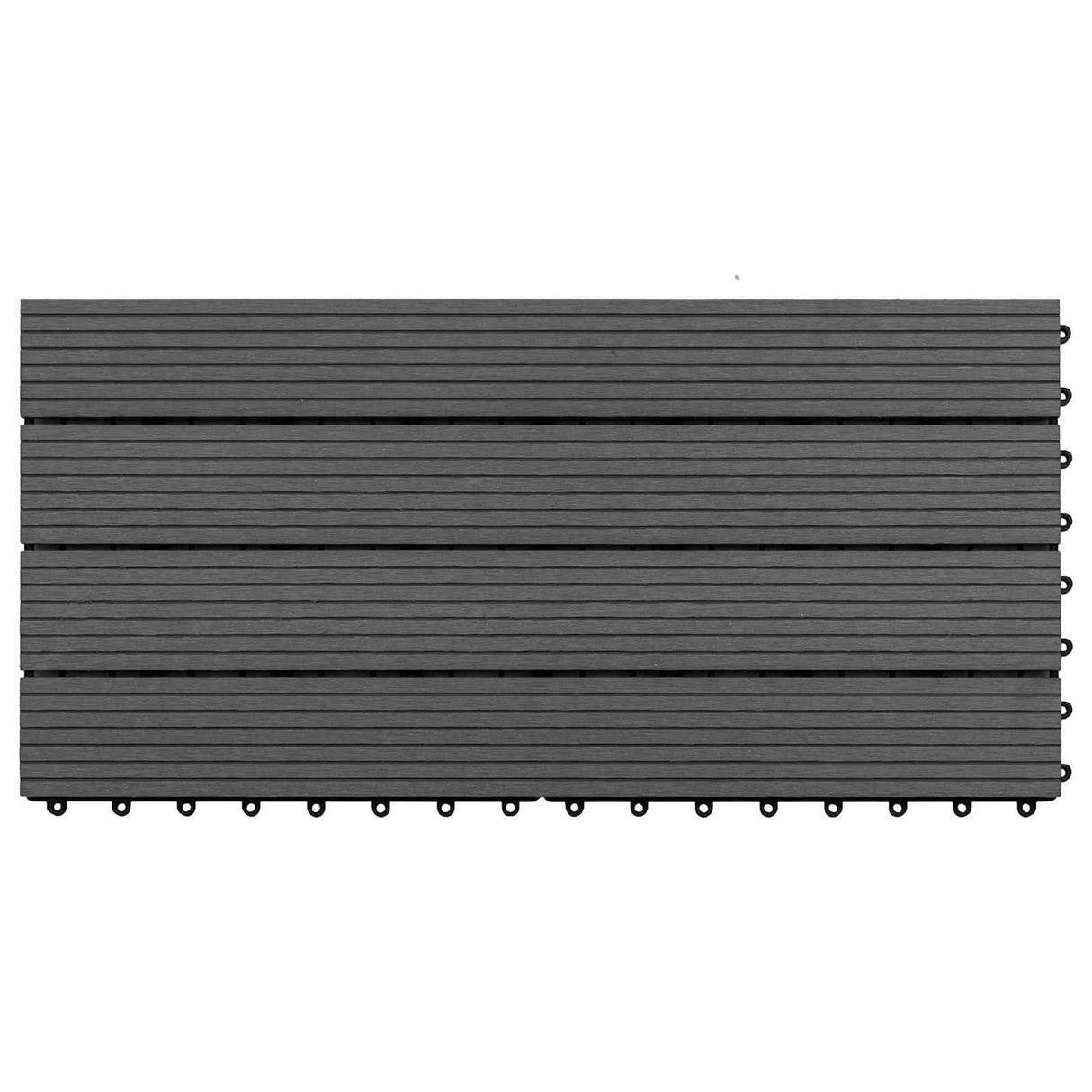 vidaXL Dalles de terrasse 6 pcs Noir 60 x 30 cm WPC