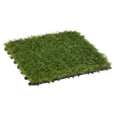 vidaXL Artificial Grass Tiles 11 pcs 30x30 cm green