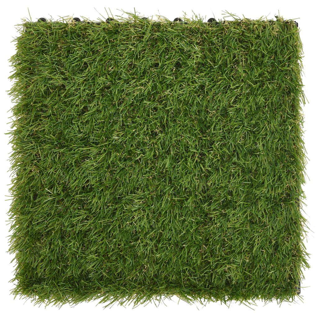 vidaXL Artificial Grass Tiles 11 pcs 30x30 cm green
