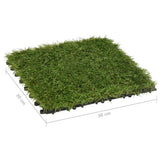 vidaXL Artificial Grass Tiles 11 pcs 30x30 cm green