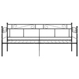 vidaXL Slaapbank metaal zwart 90x200 cm