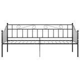 vidaXL Slaapbank metaal zwart 90x200 cm