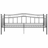 vidaXL Slaapbank metaal zwart 90x200 cm