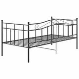 vidaXL Slaapbank metaal zwart 90x200 cm