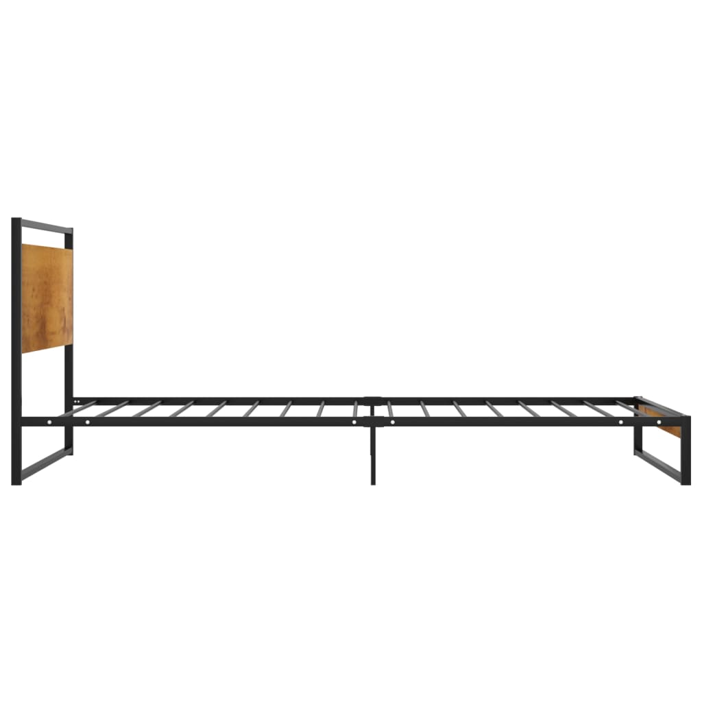 vidaXL Bedframe metaal 90x200 cm