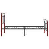 vidaXL Metal Bed Frame Black 90x200 cm