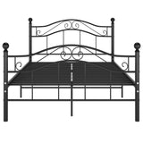 vidaXL Bedframe metaal zwart 120x200 cm