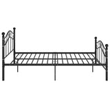 vidaXL Bedframe metaal zwart 120x200 cm