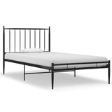 vidaXL Bedframe metaal zwart 90x200 cm