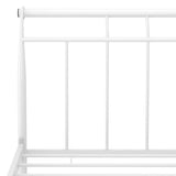 vidaXL Bedframe metaal wit 160x200 cm