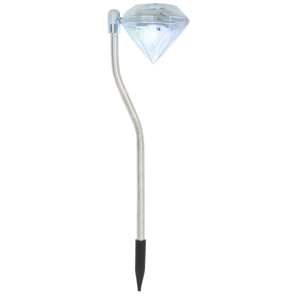vidaXL Tuinlamp 6 st solar LED 9x7,8x29,5 cm