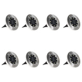 vidaXL Ground Lights 8 pcs solar LED RGB-colour