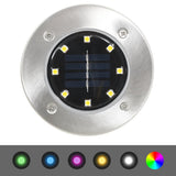 vidaXL Ground Lights 8 pcs solar LED RGB-colour
