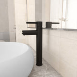 vidaXL Bathroom mixer tap brass