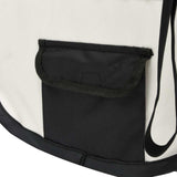 vidaXL Foldable Dog Playpen with Carry Bag 90x90x58 cm Black