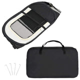 vidaXL Foldable Dog Playpen with Carry Bag 90x90x58 cm Black