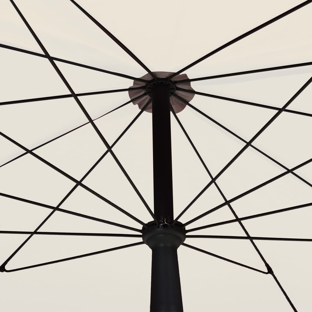 vidaXL Parasol met paal 200x130 cm zandkleurig