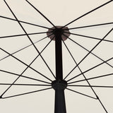 vidaXL Parasol met paal 200x130 cm zandkleurig