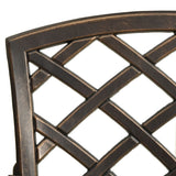 vidaXL Garden Chairs 2 pcs Cast Aluminum Bronze