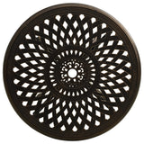 vidaXL Tuintafel 78x78x72 cm gietaluminium bronskleurig
