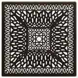 vidaXL Tuintafel 90x90x73 cm gietaluminium bronskleurig