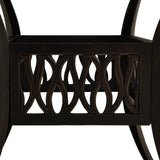 vidaXL Tuintafel 90x90x73 cm gietaluminium bronskleurig