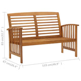vidaXL 4-Piece Solid Acacia Wood Lounge Set