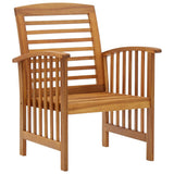 vidaXL 4-Piece Solid Acacia Wood Lounge Set