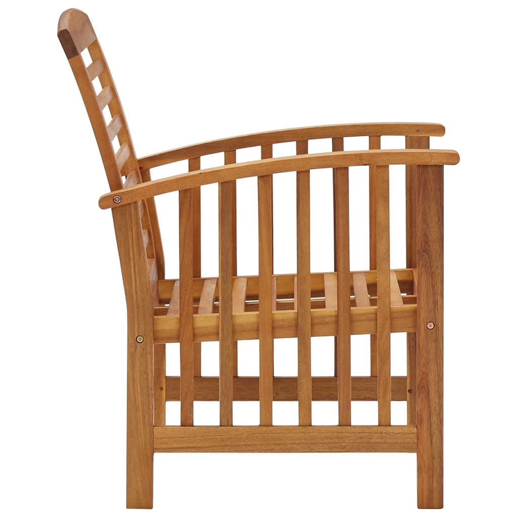 vidaXL 4-Piece Solid Acacia Wood Lounge Set